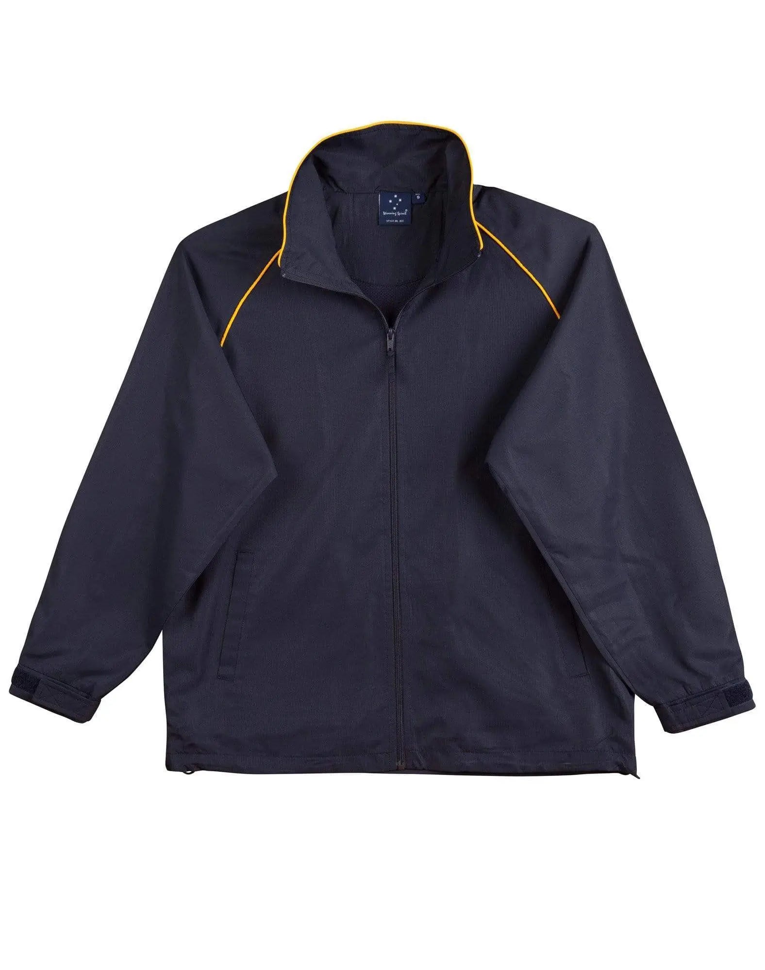 Winning Spirit Champion's Track Top - Unisex Jk21 Casual Wear Winning Spirit Navy/Gold S